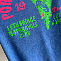 1990 Porcupine X-Country Motorcycle Club Super Rad et T-shirt fin
