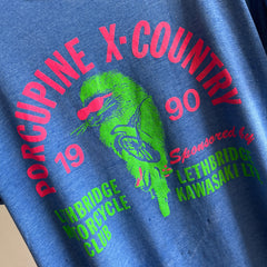 1990 Porcupine X-Country Motorcycle Club Super Rad et T-shirt fin