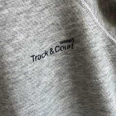 Sweat raglan gris Track & Court 1980s