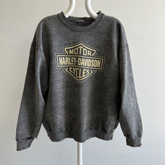 1996 Hand Dyed Harley THRASHED BEYOND Sweatshirt