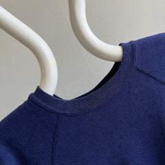 1980s Soft and Lightweight Navy Raglan