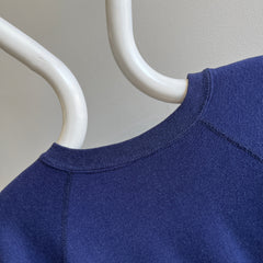 1980s Soft and Lightweight Navy Raglan