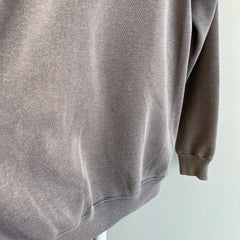 1980s Ultra Faded Gray? Brown? Raglan by Hanes - USA Made