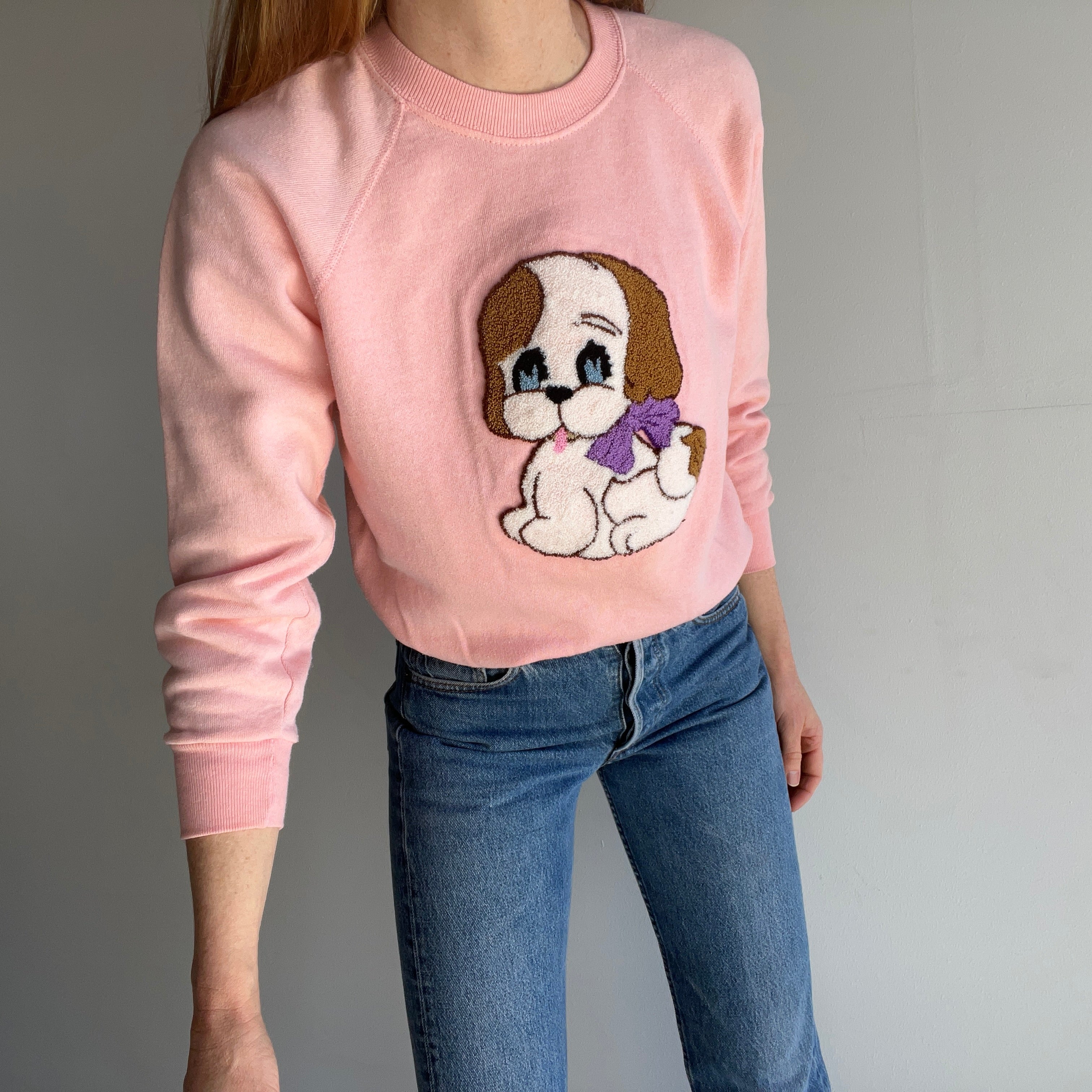 1970s Puppy Sweatshirt That Will Stop People In Their Tracks