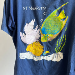 T-shirt touristique des années 180 à Saint-Martin