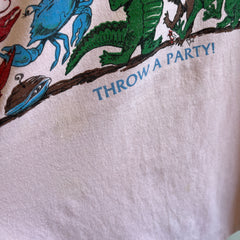 1988 Support Louisiana Wildlife - Throw a Party - Wrap Around T-Shirt - SO GOOD!