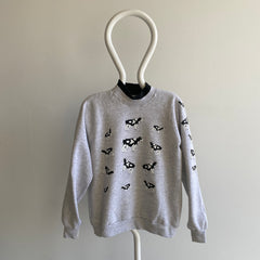 Sweat-shirt troupeau de vaches des années 1980 que votre bibliothécaire d'école primaire a secoué