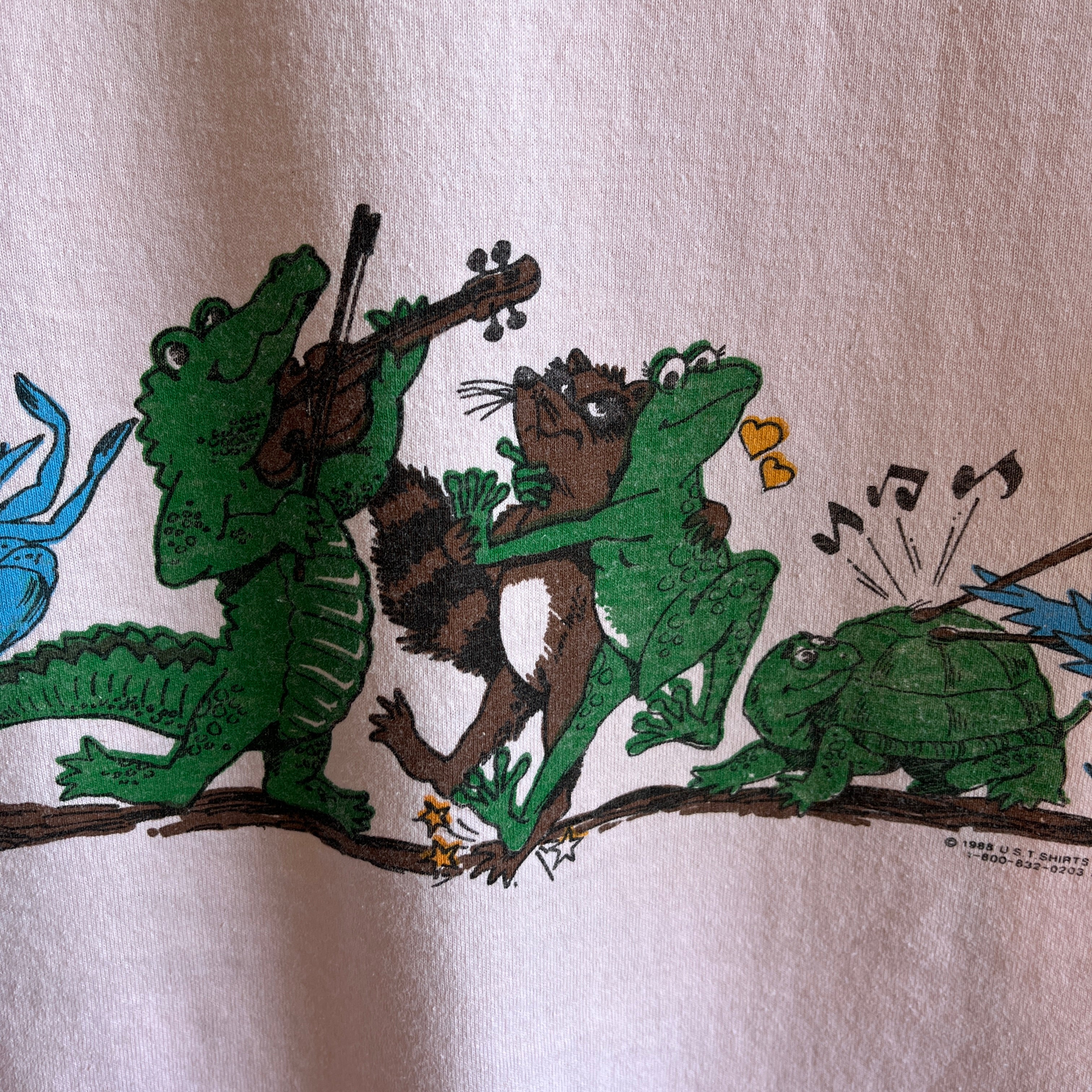 1988 Support Louisiana Wildlife - Throw a Party - Wrap Around T-Shirt - SO GOOD!