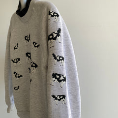 1980s Herd of Cows Sweatshirt That Your Elementary School Librarian Rocked