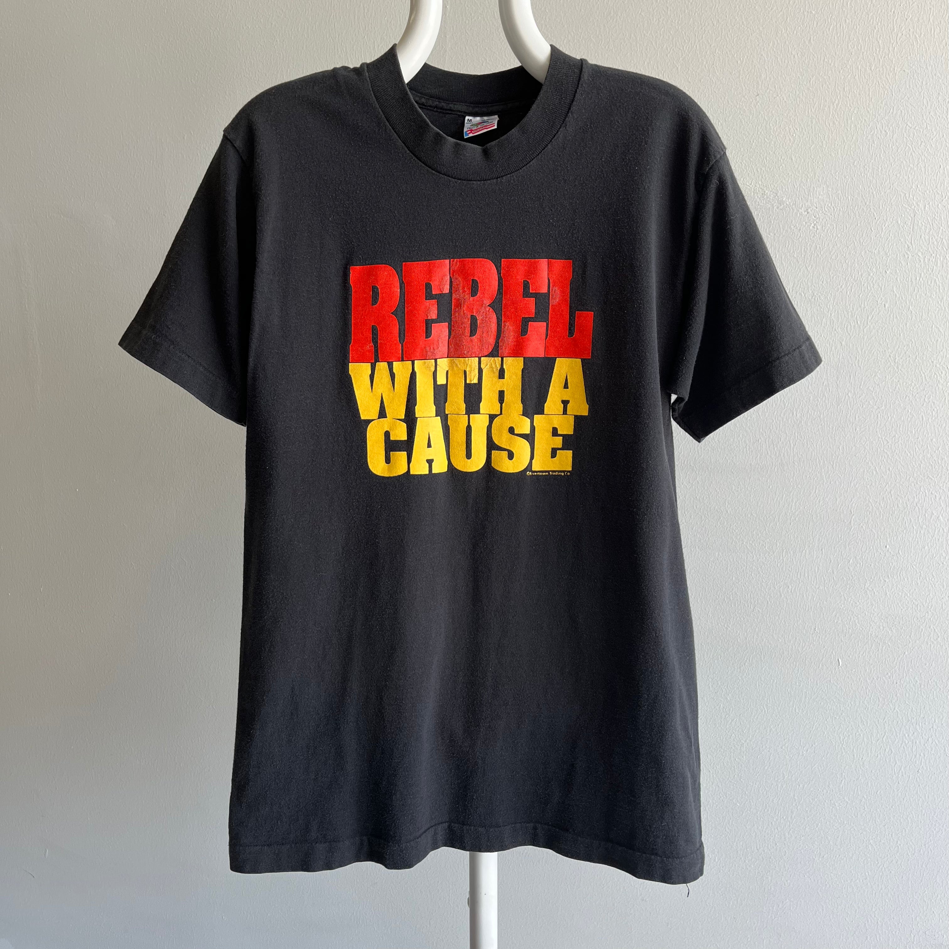 1980s Rebel With A Cause Cotton T-Shirt by FOTL