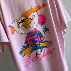 1987 Just Beachin' by Airwaves Oversized Coverup T-SHirt