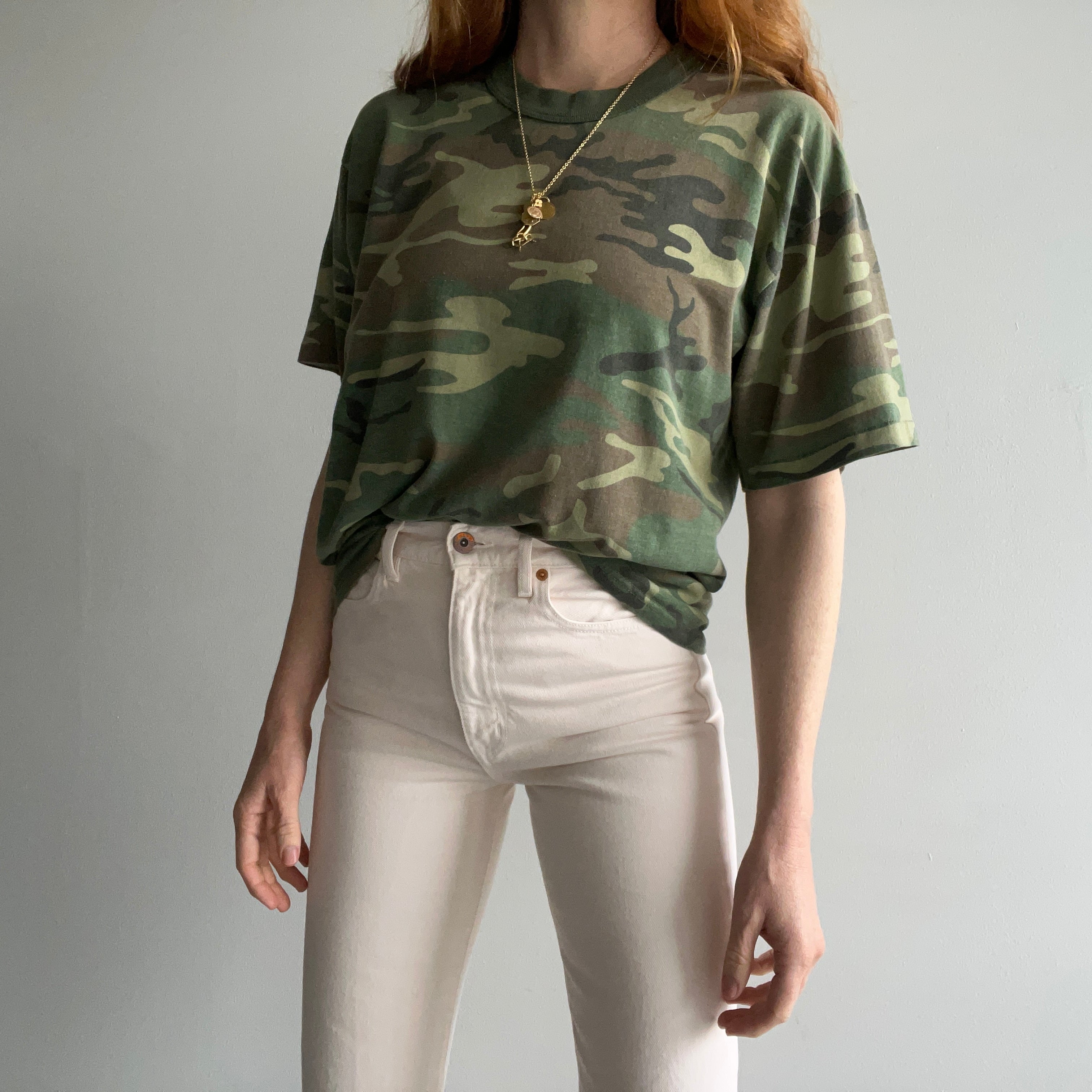 1980/90s Slouchy Camo T-Shirt by Rothco