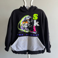 1990 Ski the Planet Unique Pullover Hoodie