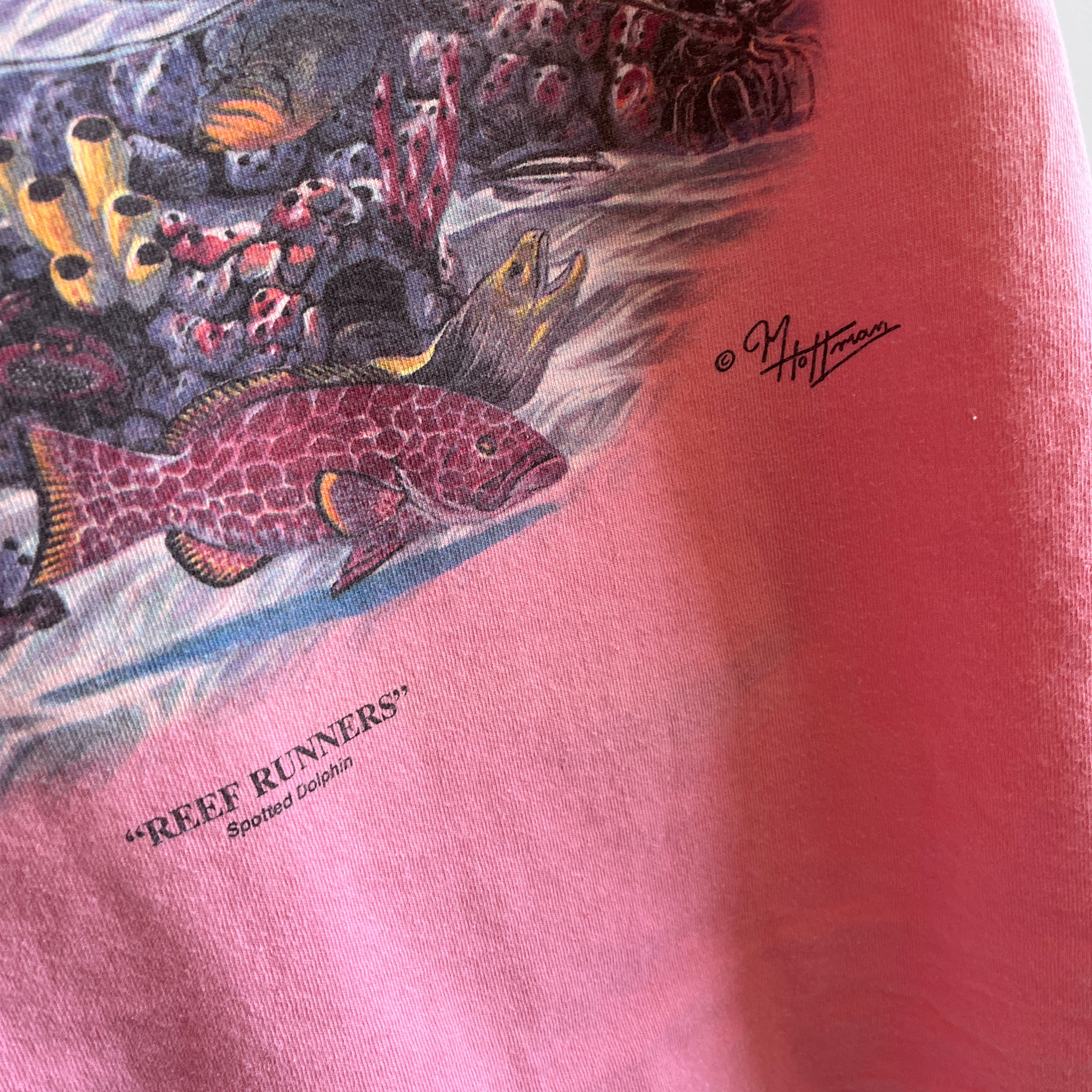 1980s Environmental Art Wear - Reef Runners - Backside T-Shirt