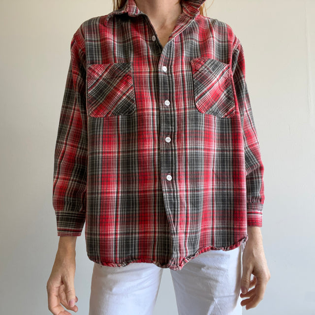 1970/80s Grants Men's Wear Work Shirt Cotton Flannel