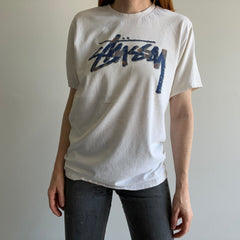 T-shirt à imprimé cachemire Stussy des années 1990/00