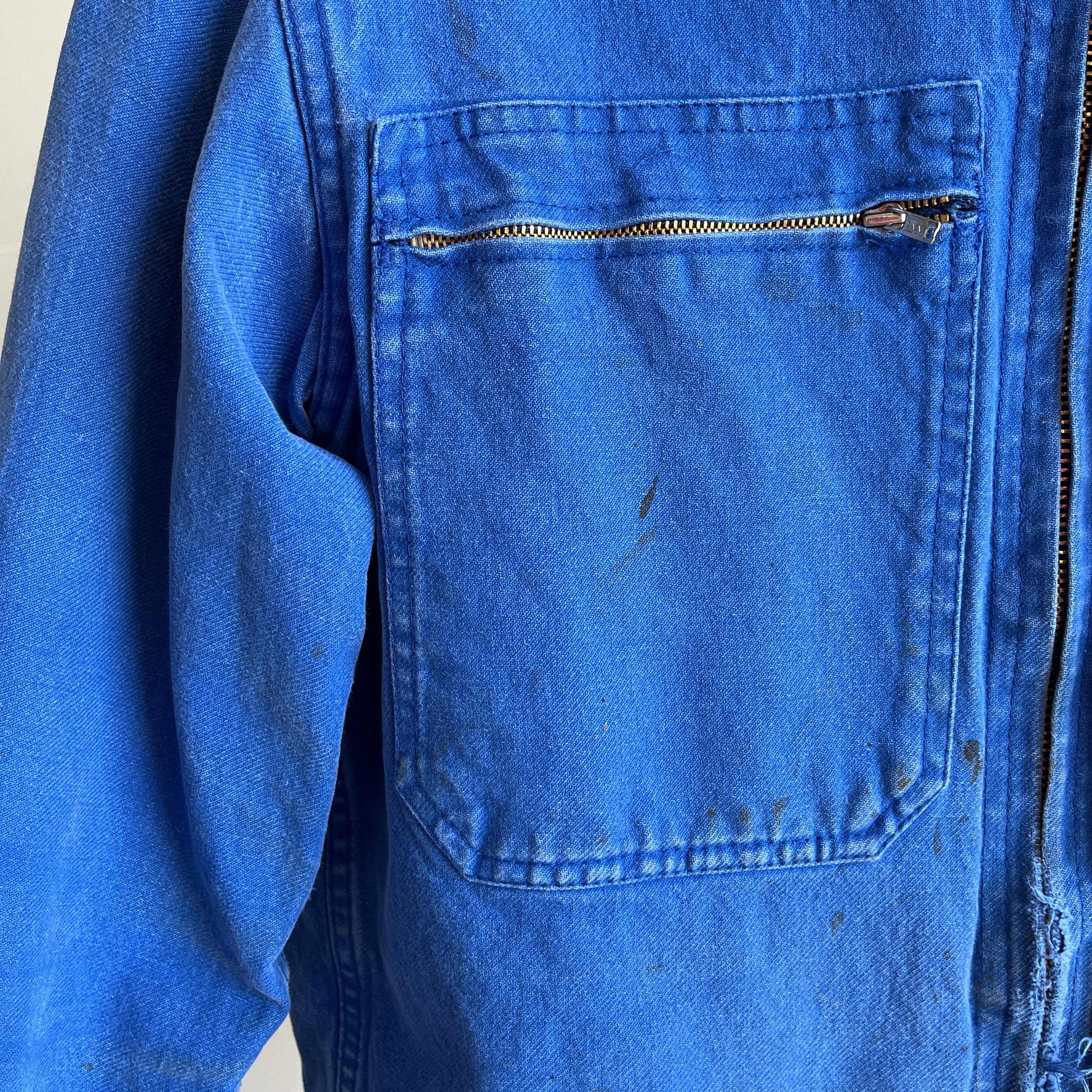 1970s French Cyclist Chore Coat - Thrashed and WOnderful