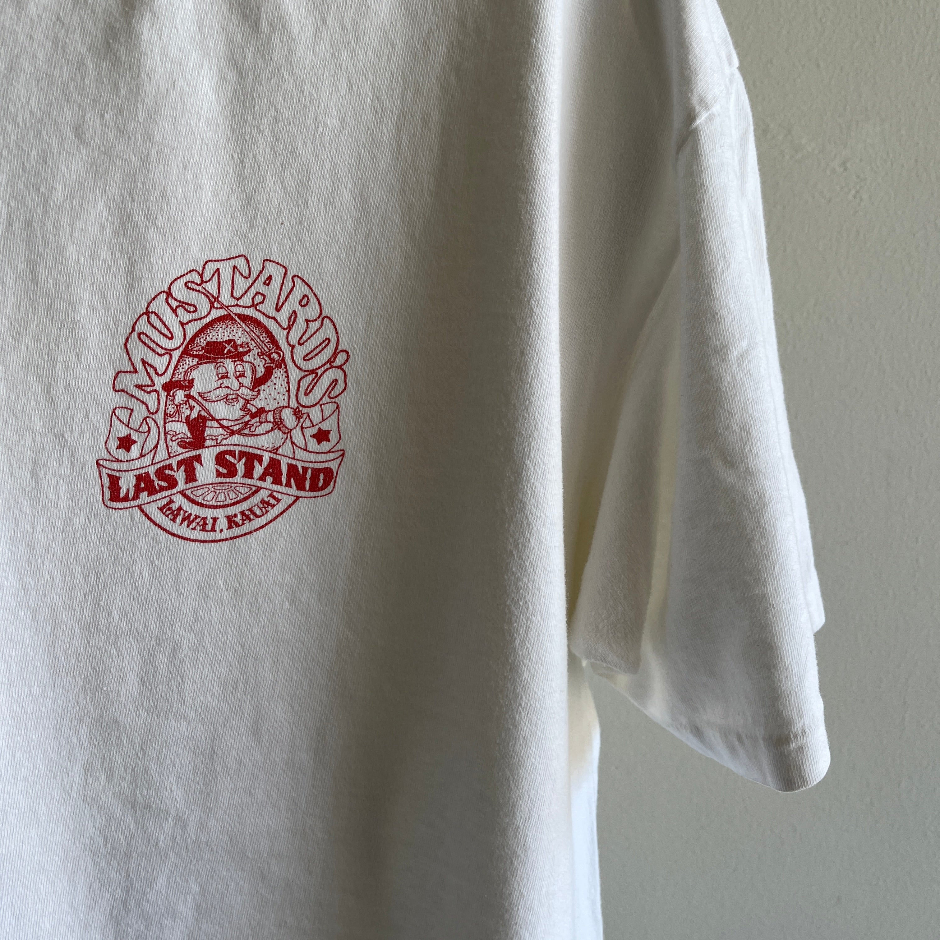 1990s Mustard's Last Stand - Hot Dog Stand - Kauai, Hawaii T-Shirt