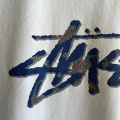 T-shirt à imprimé cachemire Stussy des années 1990/00