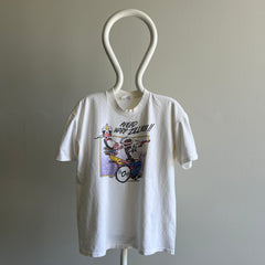 1986 Ahead Warp Zillion - Washington Post Cartoon - T-Shirt - Collection personnelle !