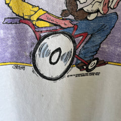 1986 Ahead Warp Zillion - Washington Post Cartoon - T-Shirt - Collection personnelle !