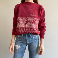 1980/90s Heather Red Park City Wrap Around Sweatshirt