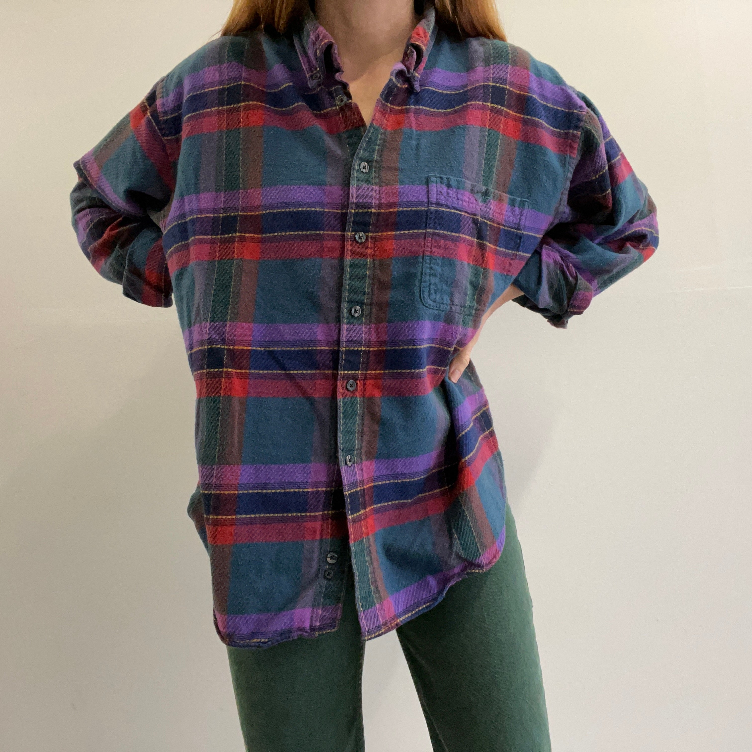 1990s Dockers Button Down Cotton Flannel