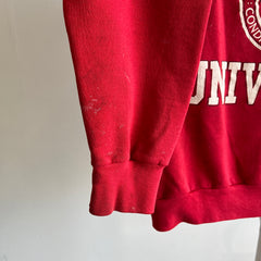 1980s Super Thrashed Boston University Sweatshirt by Signal