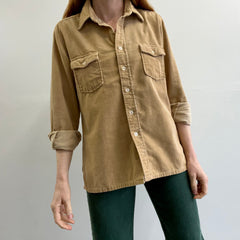 1970s Cotton Corduroy Flannel Style Shirt - RAD!