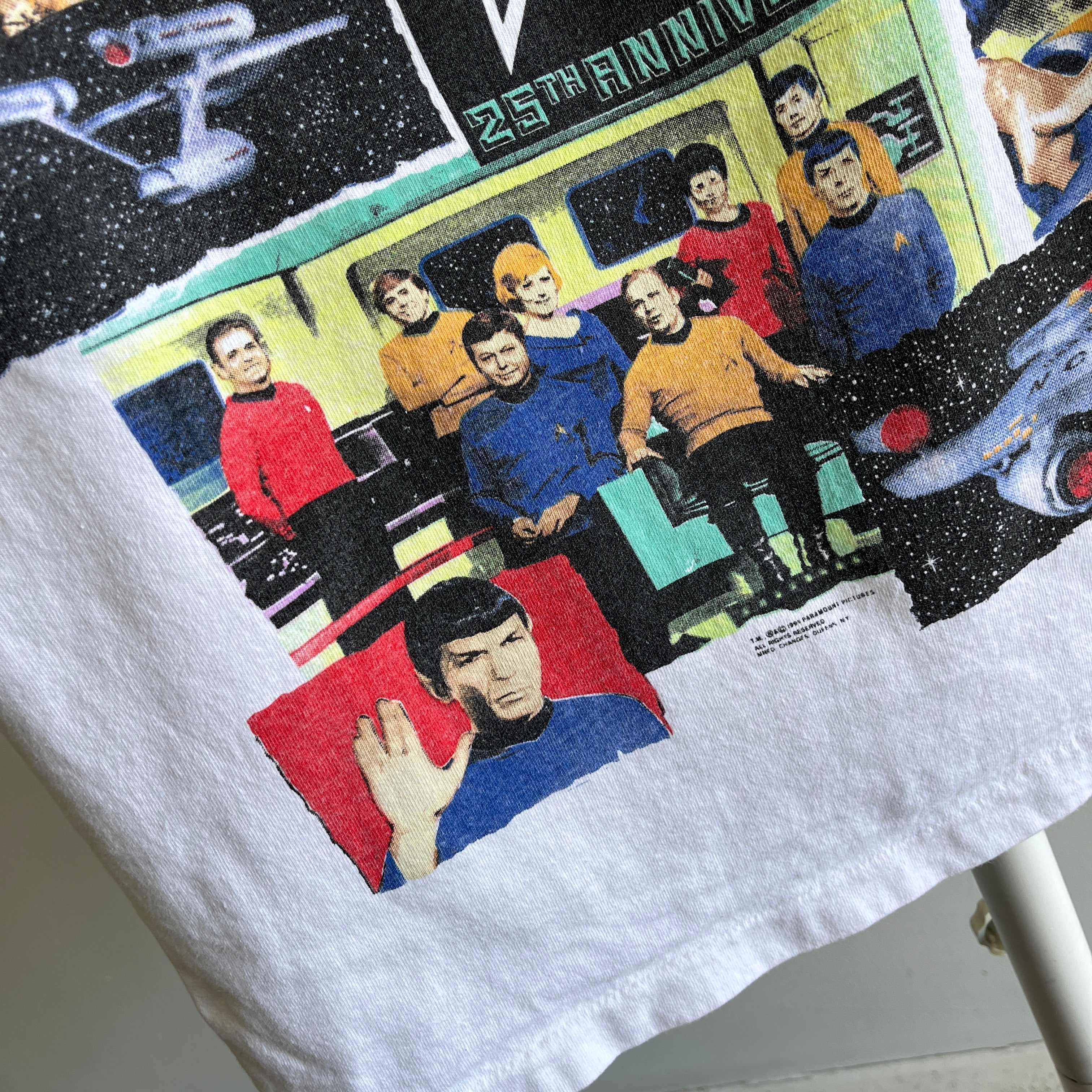 1991 Star Trek 25e anniversaire T-shirt