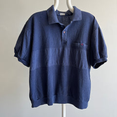 1980s RAD RAD RAD Polo Warm Up Blouse Shirt Top