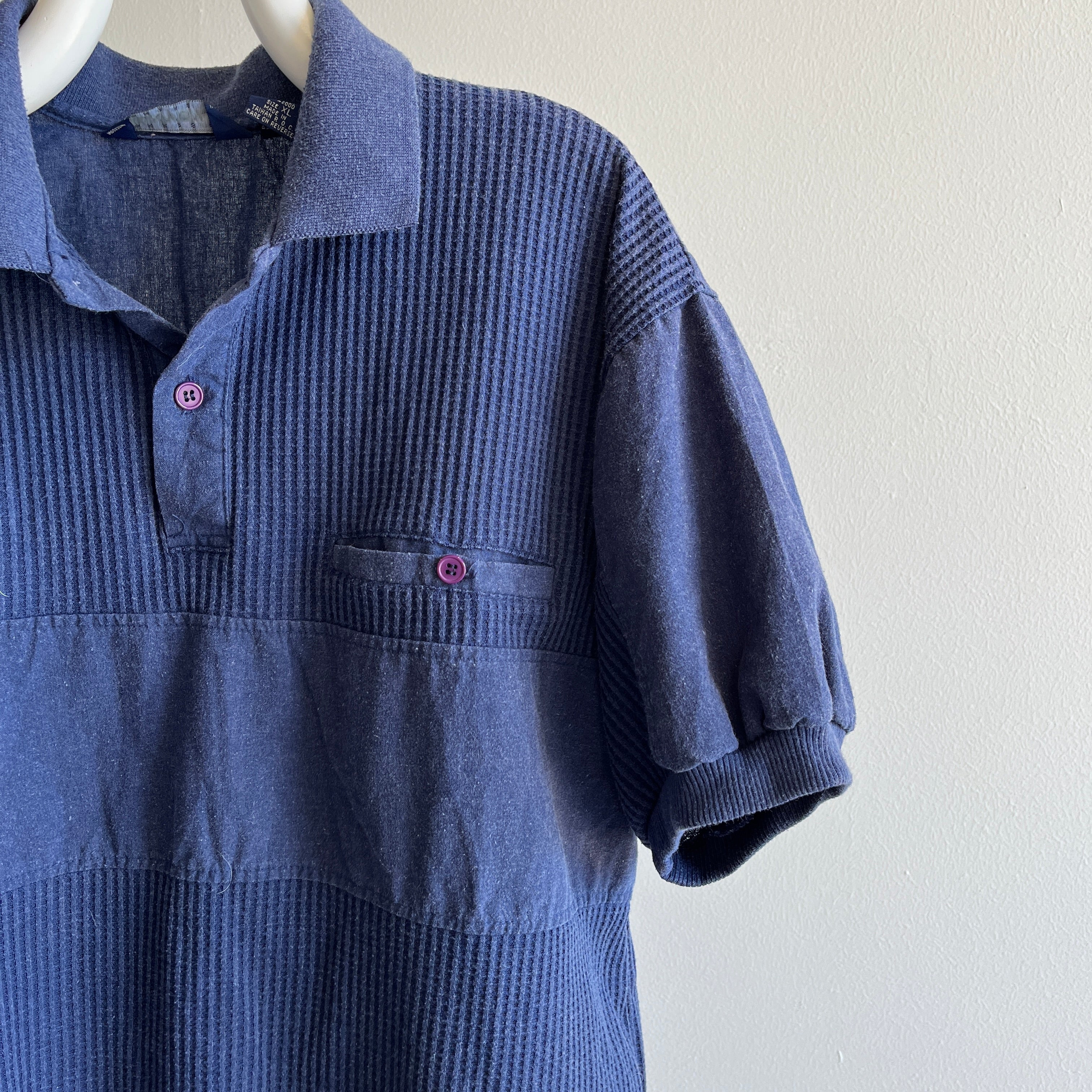 1980s RAD RAD RAD Polo Warm Up Blouse Shirt Top