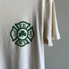 T-shirt FDNY des pompiers de New York des années 1980 par FOTL