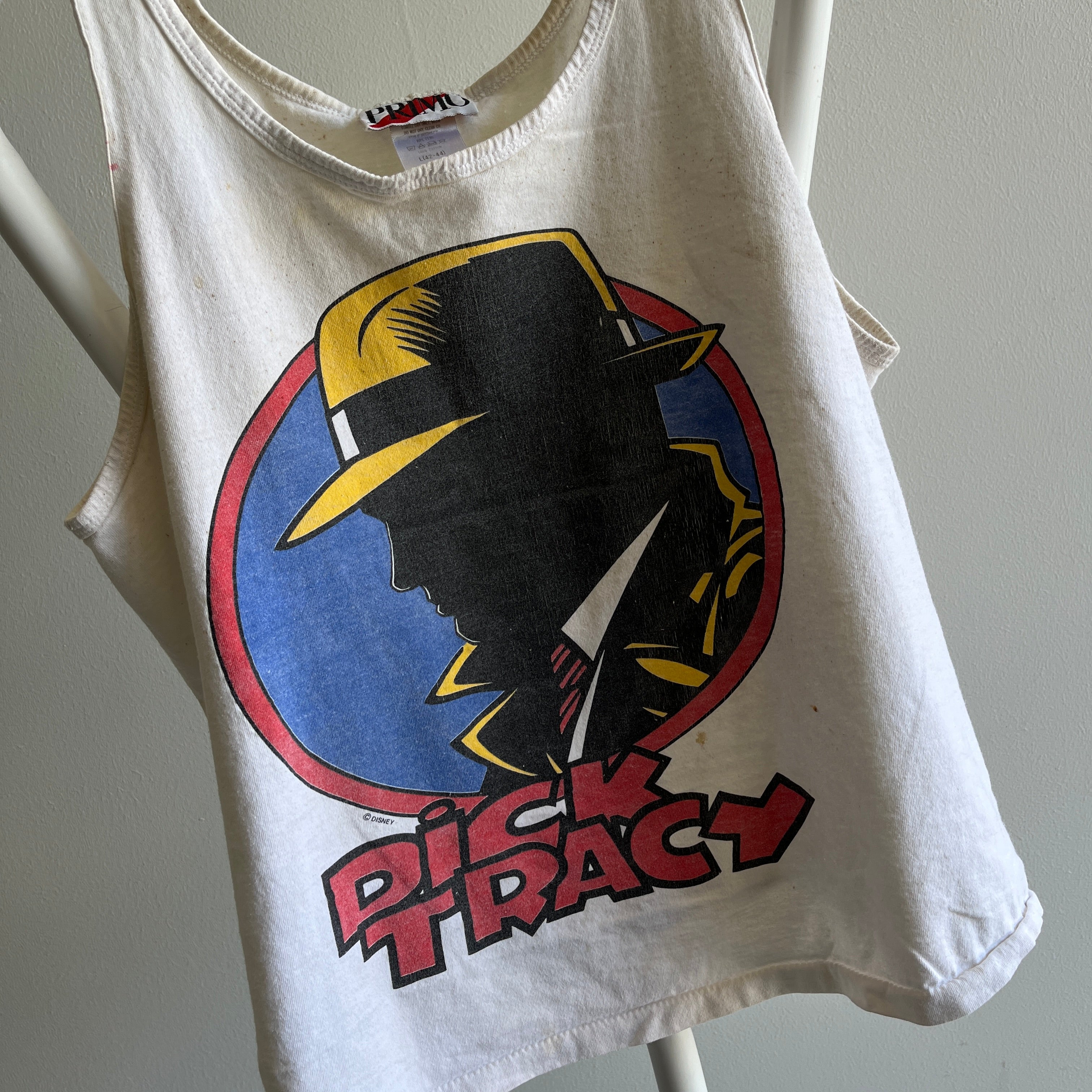 1990 Dick Tracy Stained Tank Top