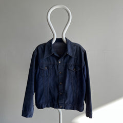 1970s Moleskin Super Sun Faded and Soft Denim Style Jacket