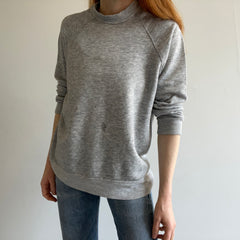 1980s Blank Gray Paint Stained and Awesome Sweatshirt by Track and Court