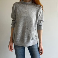 1980s Blank Gray Paint Stained and Awesome Sweatshirt by Track and Court
