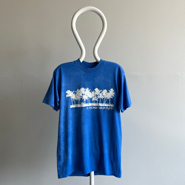 T-shirt 1980s Bleached Out St. Thomas Îles Vierges