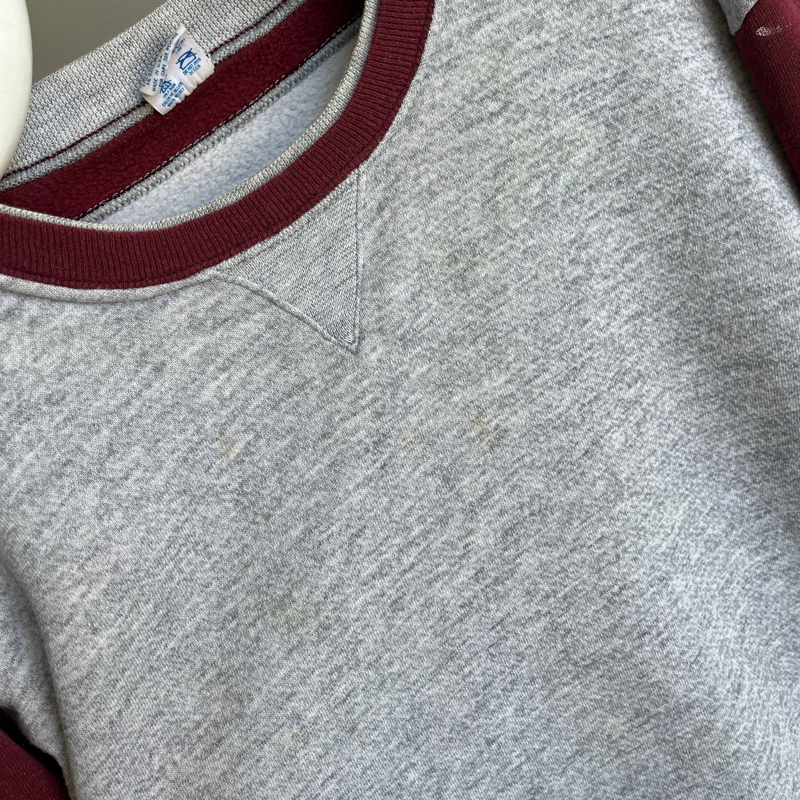 1980s Champion Brand Colorblock Sweatshirt