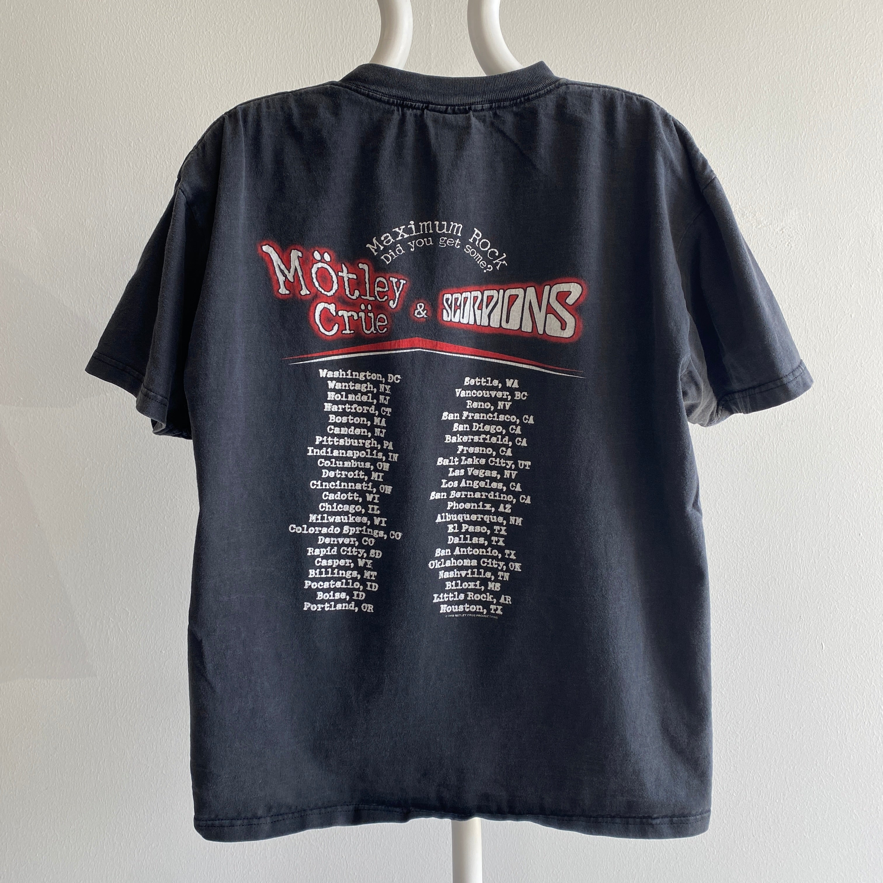 1999 Motley Crew & Scorpions Tour T-Shirt