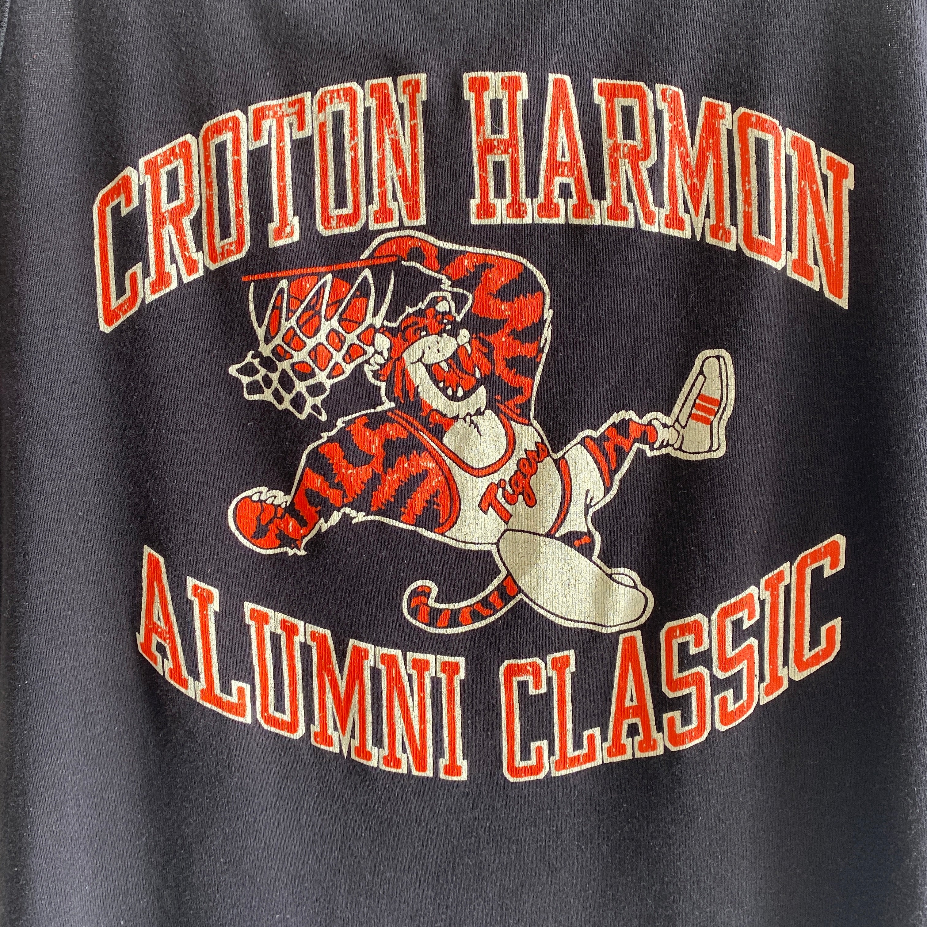 Débardeur en tricot Champion des années 1970 - Croton Harmon Alumni Classic