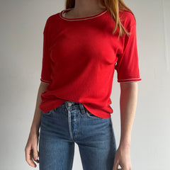 1970s Super Duper Soft and Slouchy Red Ring T-Shirt