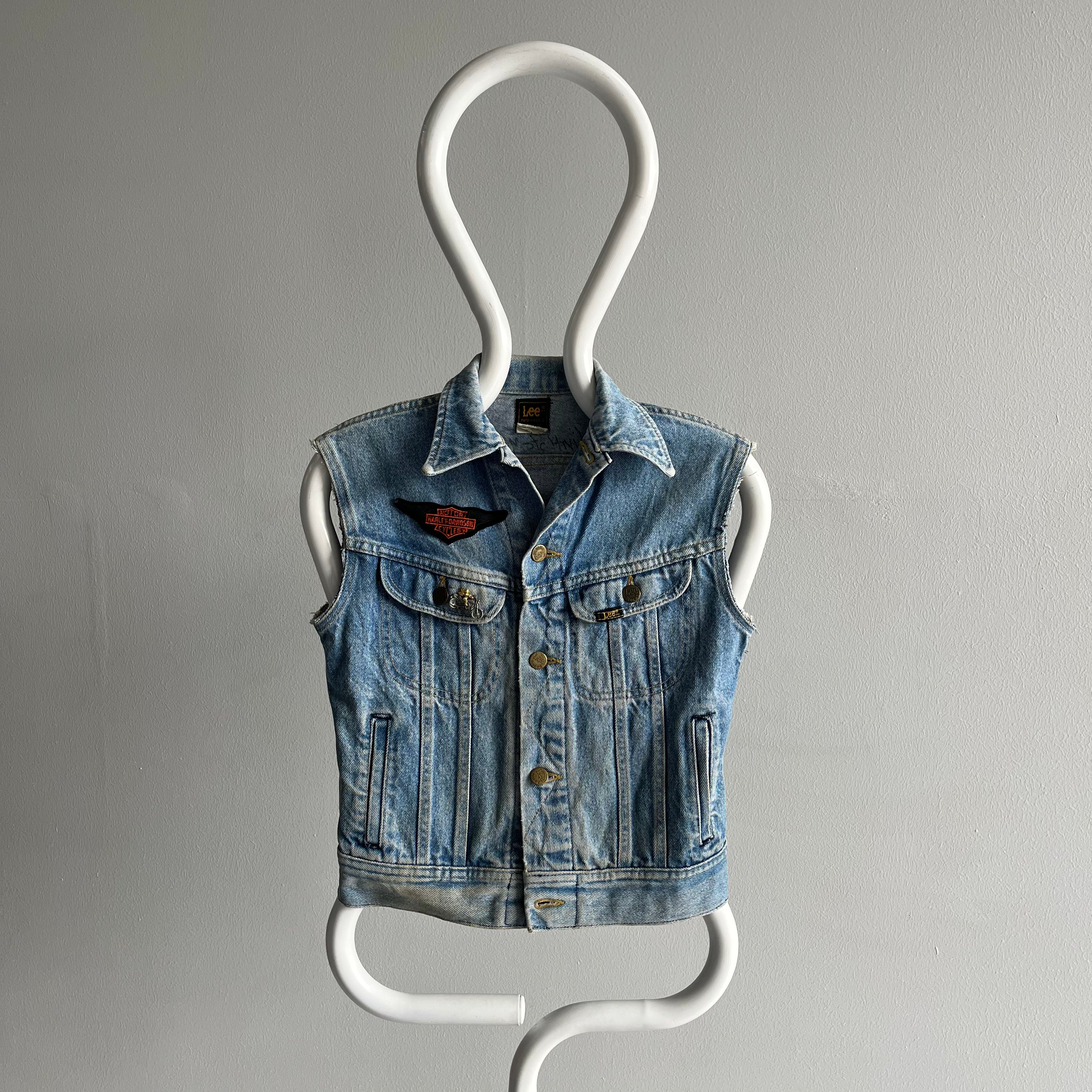 1980s Someone's Pride and Joy Harley DIY Vest by Lee Jeans