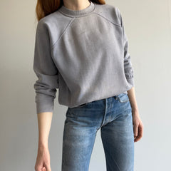 1980s Rad Sun Faded Gray Sweatshirt - Swoon