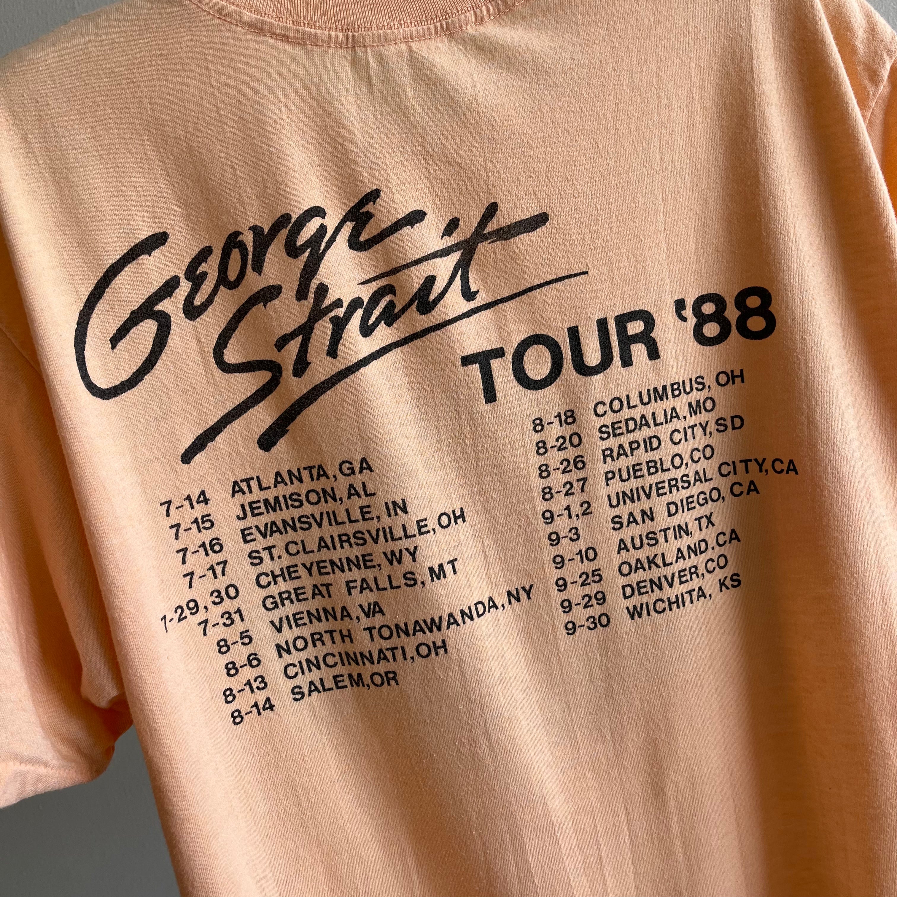 1988 George Strait Tour T-Shirt - Like, Woah