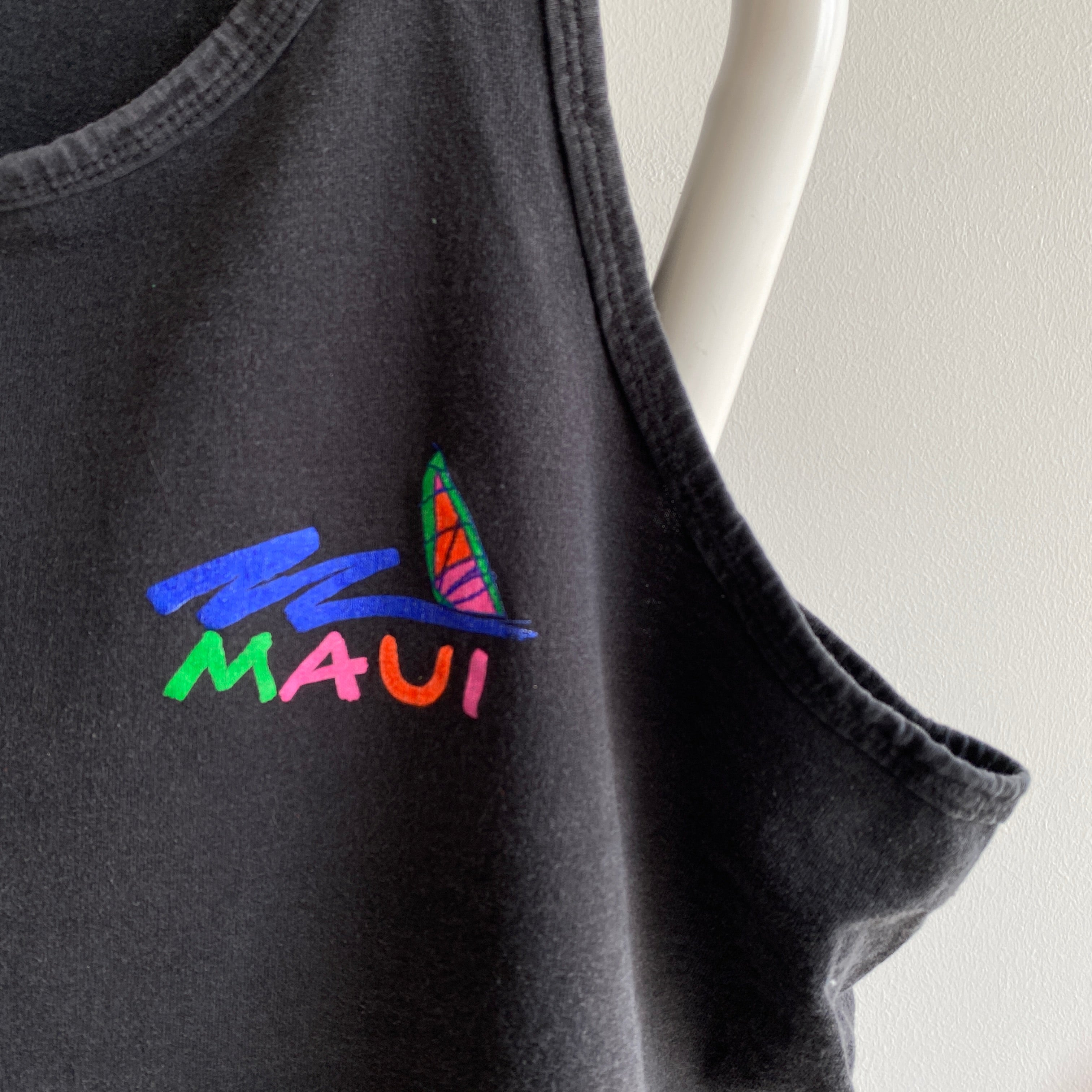 Débardeur de surf en coton Maui des années 1980 par 