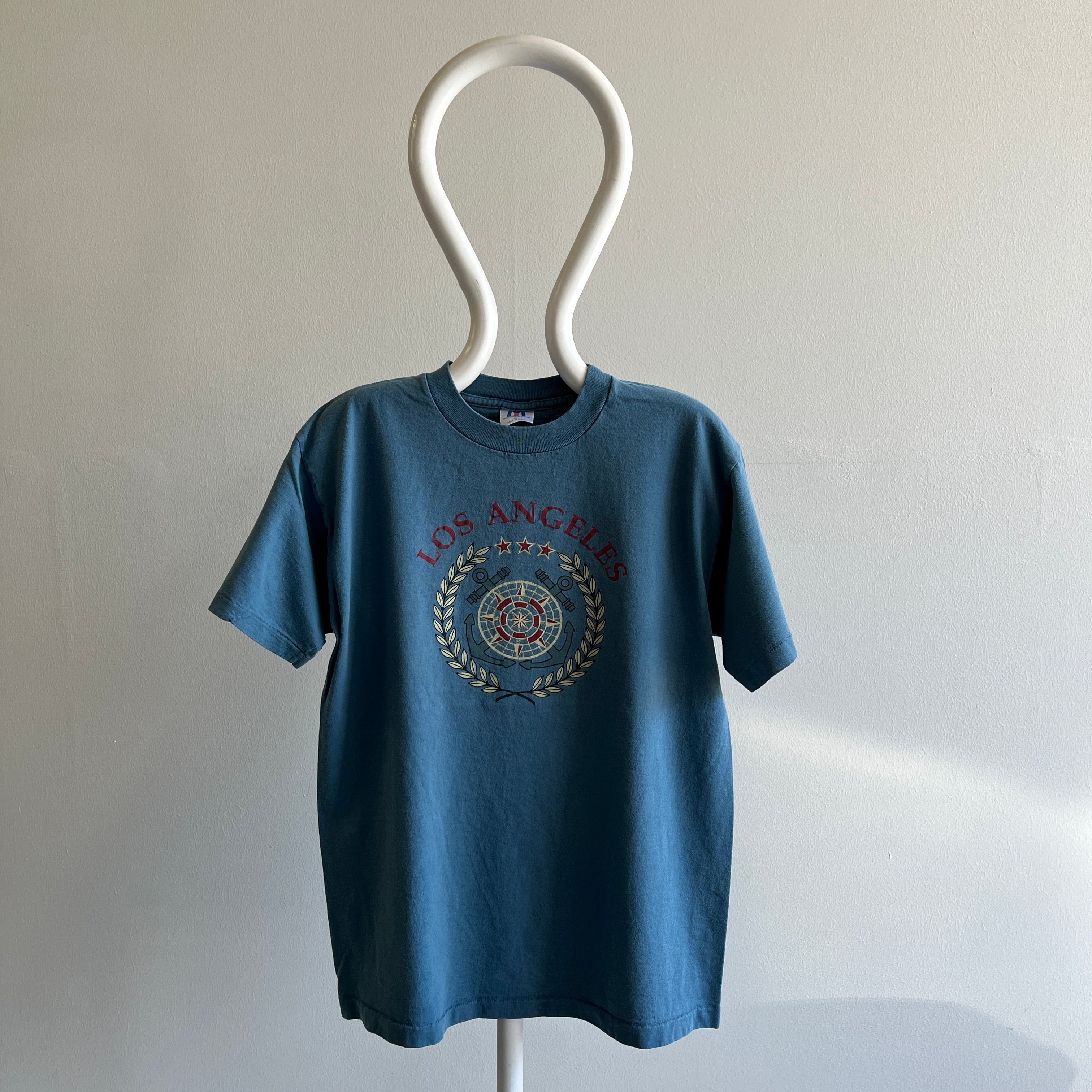 T-shirt touristique en coton Los Angeles des années 1990 - Fabriqué aux États-Unis