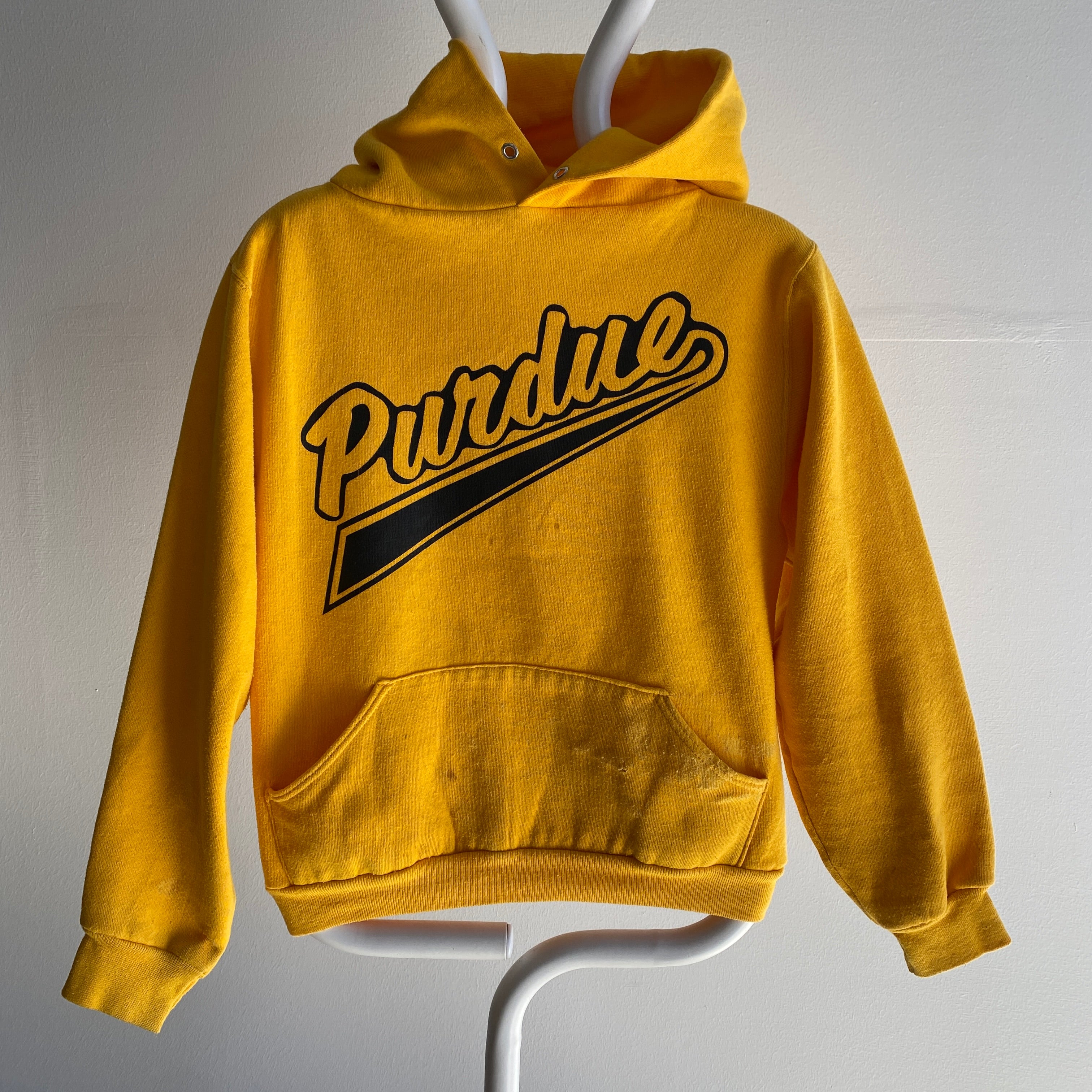 1970s Russell Brand Purdue Pullover Hoodie - Heavily Stained