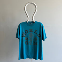 1990s Paper Thin and Worn World's Gym New Mexico Slouchy T-Shirt