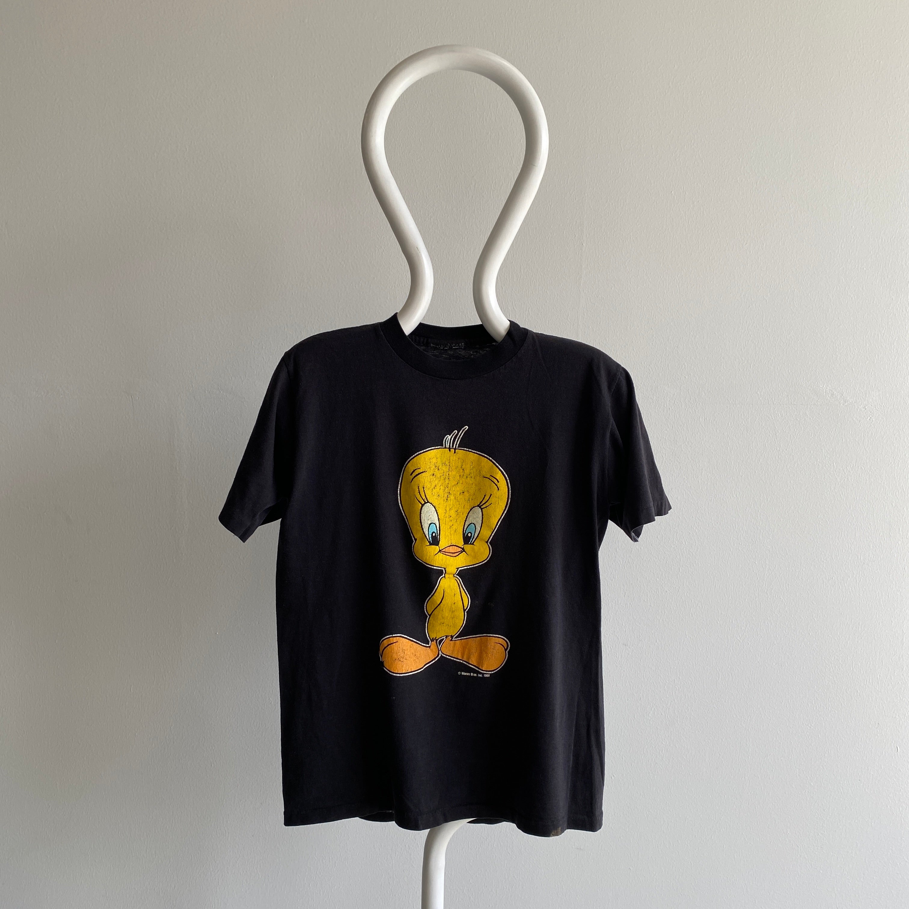 1966 !! T-shirt graphique Tweety Bird Faded and Beat Up (Collection personnelle)